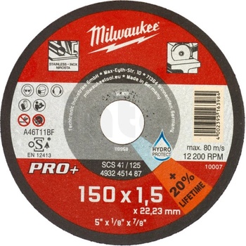 Milwaukee Tenký řezný kotouč 150 x 1,5 mm 4932471386