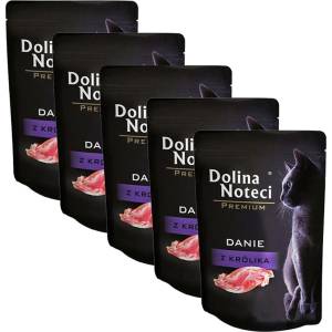 Dolina Noteci Premium Котешка Чиния с Заек 5 x 85 г