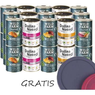 Dolina Noteci a Wild Farm Superfood Mix chutí 30 x 400 g