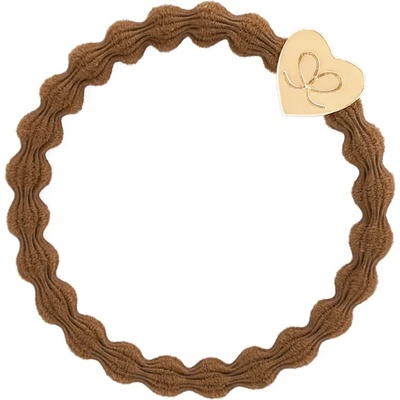 By Eloise London Gold Heart Ластик за коса за жени цвят Hazle Brown