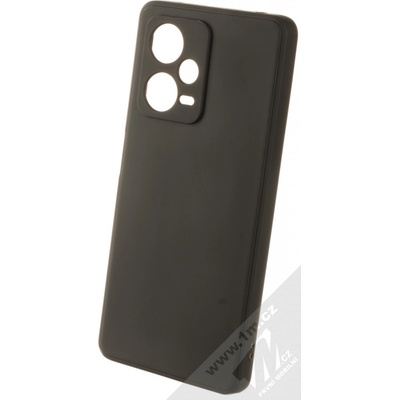 Pouzdro 1Mcz Matt Skinny TPU ochranné silikonové Xiaomi Redmi Note 12 Pro Plus černé