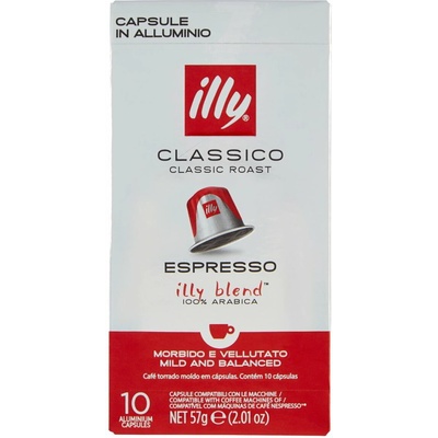 Illy Kapsule kompatibilné s kávovarmi Nespresso Classico 10 ks