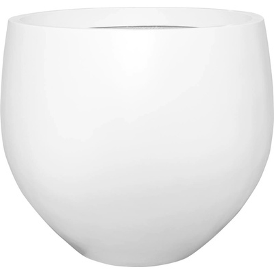Pottery Pots Kvetináč Jumbo Orb, matná biela, 93 x 110 cm