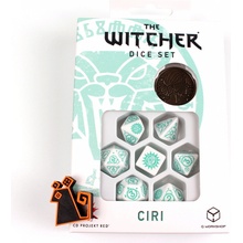 Sada kostek Zaklínač Ciri barva bílo-zelená