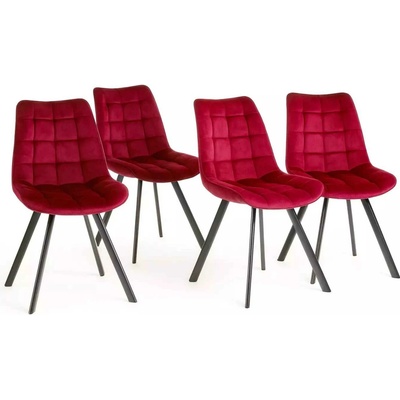 LuxuryForm Design Orlen Velur vínová 4 ks
