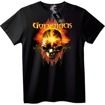 NOONEBRAND Тениска Godsmack с огнен череп - 7XL, White