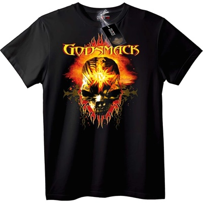 NOONEBRAND Тениска Godsmack с огнен череп - 7XL, White