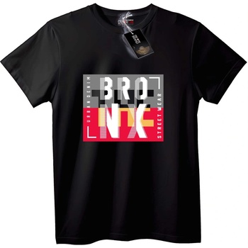 NOONEBRAND Тениска BRO NYC Градска Улична - 5XL, White