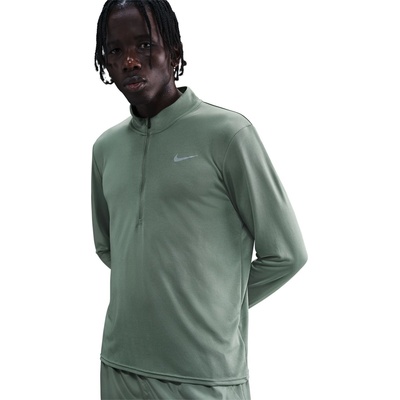 Nike Мъжко горнище с цип Nike Half Zip Core Long Sleeve Running Top Mens - Clay Green