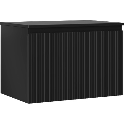 Mexen Rivel шкаф за баня под умивалник 70 см с плот, 1 чекмедже, рифлована, черен мат - 91A20-07047-1-BFC71 (91A20-07047-1-BFC71)