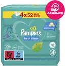 Pampers Fresh Clean vlhčené ubrousky pro děti 4 x 52 ks