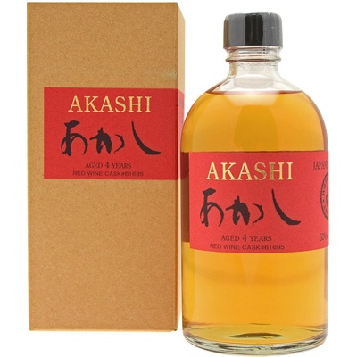 Akashi Red Wine Cask 4y 50% 0,5 l (kartón)