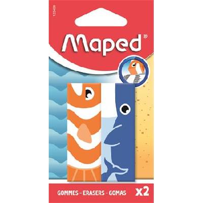 Maped Ластик с животни, MAPED Animals", смесени модели, 2 бр. 123400 (123400)