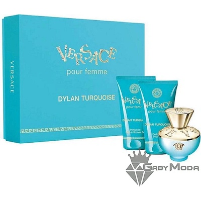 Versace Dylan Turquoise - EDT тоалетна вода 50 ml + душ гел 50 ml + душ гел 50 ml - подаръчен комплект за жени (3120785)