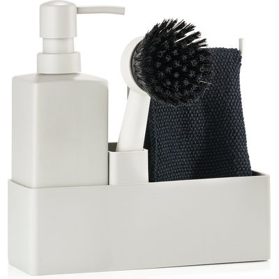 Zone Denmark Органайзер за аксесоари за мивка Zone светлосив 4 части (15238)