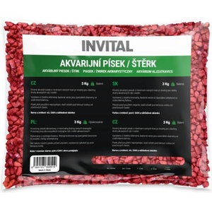 INVITAL Аквариумен чакъл червен 4-8мм 3кг (z10917)