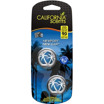 California Scents Mini Diffuser Newport New Car 2 x 3 ml