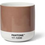 Pantone Светлокафява порцеланова чаша за капучино 175 ml Mocha Mousse 17-1230 - Pantone (101062025)