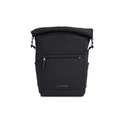 Tommy Hilfiger Раница Th Signature Rolltop Backpack AM0AM12221 Черен (Th Signature Rolltop Backpack AM0AM12221)