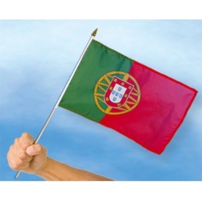 Vlajka Portugalsko 30 x 45 cm na tyčce