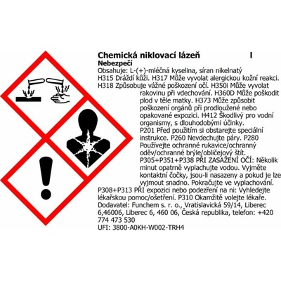 Chemická niklovací lázeň - Niklík