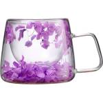 CupHup Стъклена термо чаша CupHup Blum с двойно дъно, VitaFlor (Blum-01-07)