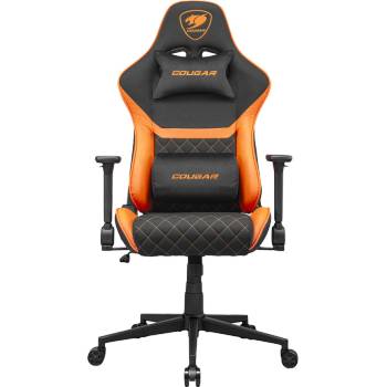 COUGAR chair Armor One V2 F, Breathable PVC Leather, Classic high-back design, Adjustable Design, 4D Folding Armrests, Recliner system 90° (CGR-A2F)