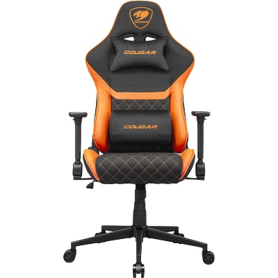 COUGAR chair Armor One V2 F, Breathable PVC Leather, Classic high-back design, Adjustable Design, 4D Folding Armrests, Recliner system 90° (CGR-A2F)