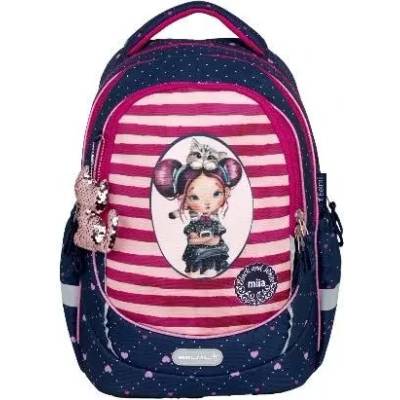 Belmil Ученическа раница Black&White Miia Violet - Belmil