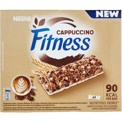 Nestle Fitness cereálne tyčinky Cappuccino 4 x 23,5 g
