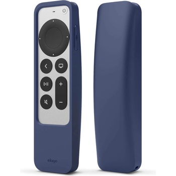 Image 1 of elago R5 AirTag Case - удароустойчив силиконов калъф за Apple TV Siri Remote (2021) (тъмносин)