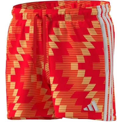 Adidas Бански гащета Adidas Football-Inspired Graphic 5´´ swimming shorts - Red (Ice Tangerine / White)