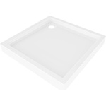 Mexen Flow+ квадратен поддушов съд 100 x 100 см, бял гланц - 46S101010H (46S101010H)