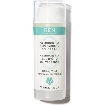 REN Clean Skincare Успокояващ гел-крем за проблемна кожа REN ClearCalm 3 Replenishing Gel Cream 50ml (5060033770818)