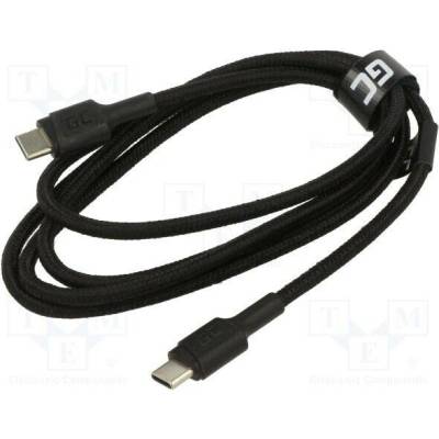 Green Cell KABGC30 USB 2.0, USB C vidlice ,z obou stran, 1,2m, černý