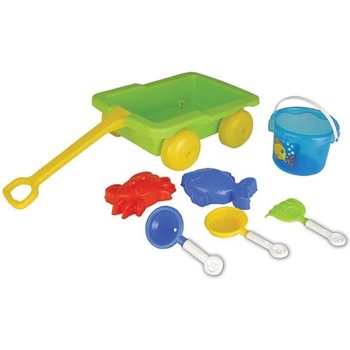 Pilsan Детски плажен комплект Pilsan - Количка с кофичка и аксесоари, асортимент (100309)