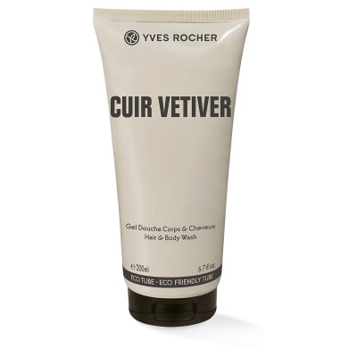 Yves Rocher CUIR VETIVER Душ гел за мъже 200 мл