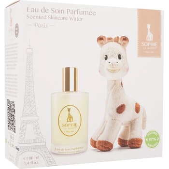 Sophie La Girafe Eau de Soin Parfumee pleťová voda s parfemací 100 ml + plyšová hračka dárková sada