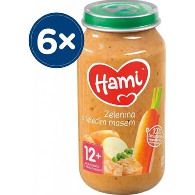 Hami Zelenina s teľacím mäsom 6 x 250 g