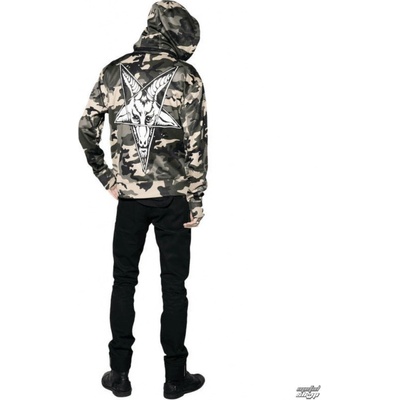 Bunda jarno jesenná BLACK CRAFT Baphomet Camo čierna