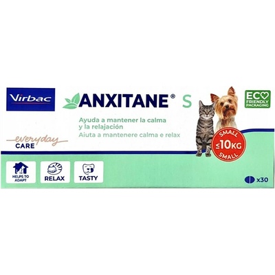 VIRBAC Anxitane S ochucené tablety pro psy a kočky se zklidňujícím účinkem 30