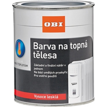 OBI Farba na vykurovacie telesá 750ml lesklá biela