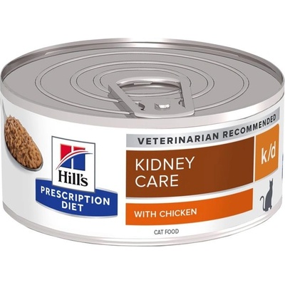 Hill's Hill s Prescription Diet k/d Грижа за бъбреците консерви за котки 156 г