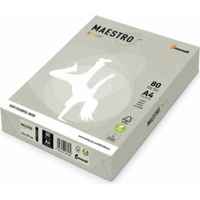 Maestro barevný papír A4, 80g,500l, šedý
