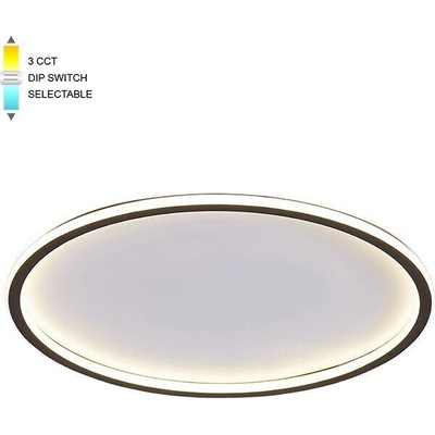 LED Плафон DISC 1 46W, 3xCCT-DIP, бяло + черно - VITO (2026240)
