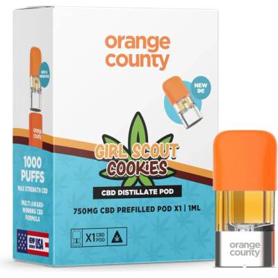 Orange County CBD Prefilled Pod Girl Scout Cookies, 1 ml