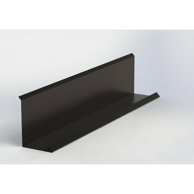 Lemování zdí klasik r.š.200mm pozinkované Lakované RAL 8019 šedohnědá s folií dl.2m