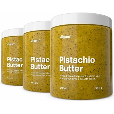 Vilgain 100% Pistáciové maslo jemné 3 x 500 g