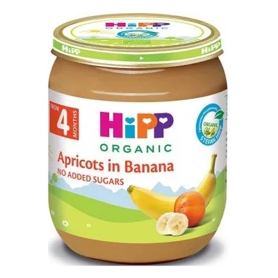 Hipp Био плодово пюре Hipp - Кайсия и банан, 125 g (AL4200-01-U)