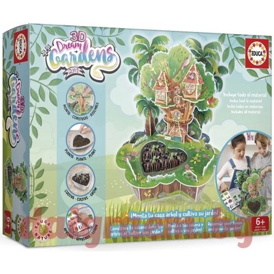 Educa 3D пъзел Educa 19469 - Къща на дърво "Градината на мечтите (EDU19469)